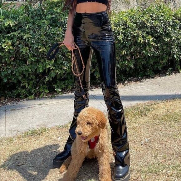 Commando Faux Patent Leather Flare Leggings NWT - Picture 4 of 11